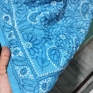 Blue Daily Wear Chikankari Kurta