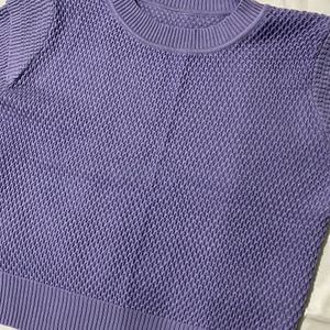 Knitted Lavender Top