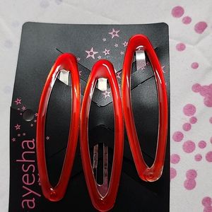 Red Tic Tac Clips- 3pcs