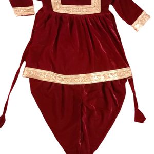 Party Wear Velevet Dhoti Frock Set