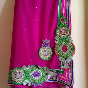 Purple Colour Saree