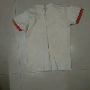 Cream T Shirt For Kids