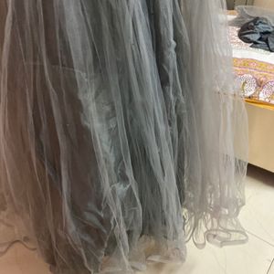 Grey Party Wear Gown