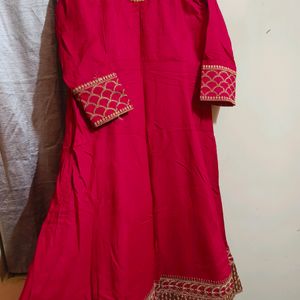 Magenta Anarkali Totally New Kurti