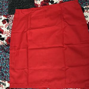 2 Red Skirts Combo For Girls