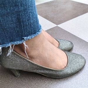 Silver Colour Party Wear Heels