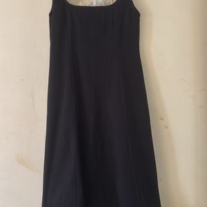 Black Denim Sleevless Dress