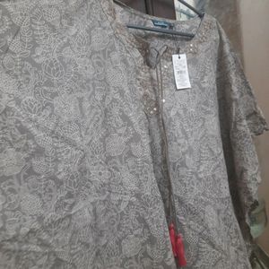 New Stylish Grey Kaftan Kurthi