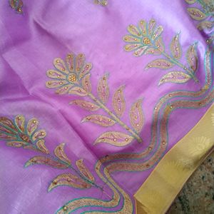 Saree New With Attached Blouse Piece