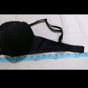 Padded & Wired* Black Lacy Bra