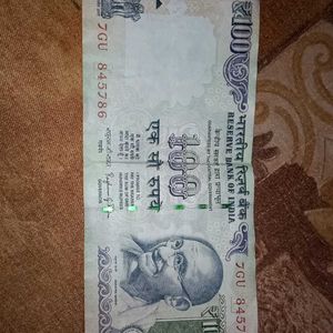 100 Rs Note 786