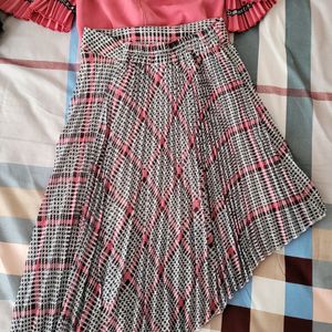 pink stylish skirt top for 5 to 8 years old