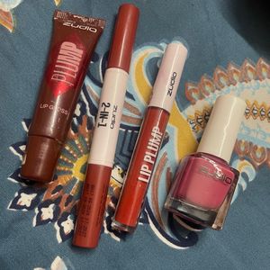 Pack Of 4 New Zudio Items Lipsticks, Plumper,