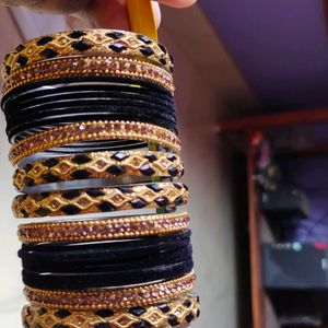 Beautiful 😻 Black Velvet Bangles😘😘