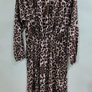 Cheetah Print One Piece Mid Length Women