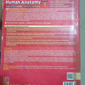 Anatomy MBBS 1st Year Book