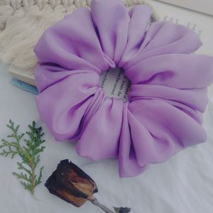 Purple Silk Scrunchie