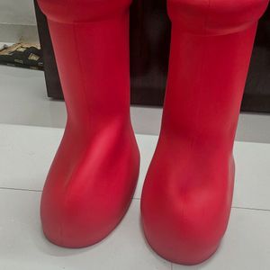 MSCHF BIG RED BOOTS BY MARIO mens Shoes