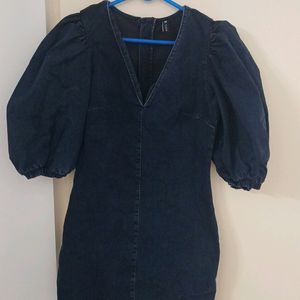 Zara Denim Dress Nwot