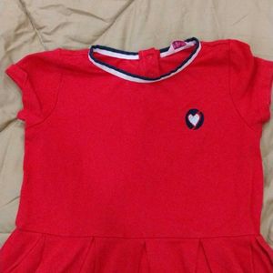 Red Cotton Frock