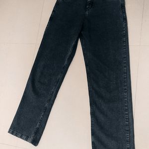 Charcoal Grey Straight Comfortable Jeans (Woman)