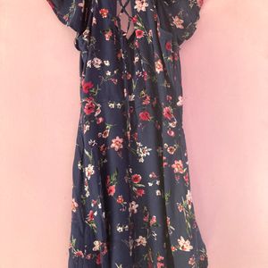 AJIO Floral Mini Dress