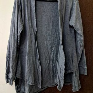 Grey Full Sleeve Shrug