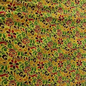 Fluorescent Green Printed Saree ( Women)