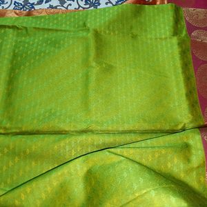 Silk Saree With Xl Blouse