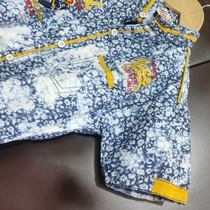 Multi Printed Shirt For Baby Boy 3- 4 Year