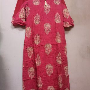 Shree Pink Straight Kurta