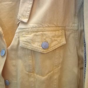 Tokyo Talkies Yellow Denim Jacket (XL)