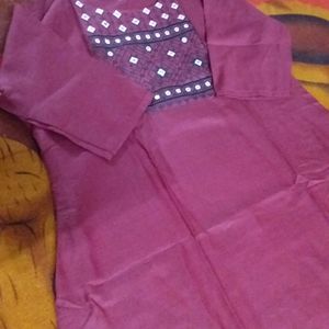 Maroon Kurti For Women....