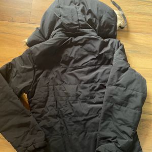 Brand new black girls jacket with detachable hood