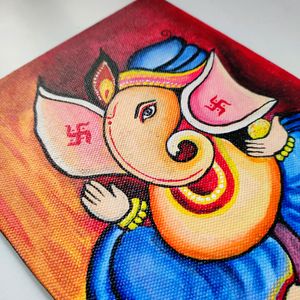 Ganesha Painting On Canvas