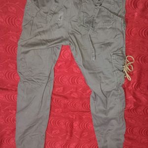 Grey Cargo Pant For Men