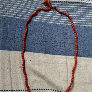 Orange Bead Necklace