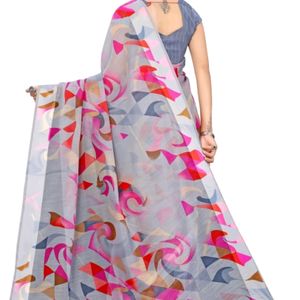 🎉Printed Linen Saree