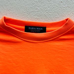 Neon Orange Full Sleeve T-shirt