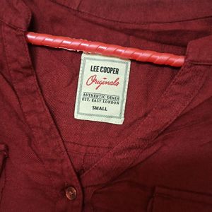 LeeCooper Maroon Long Buttoned Shirt