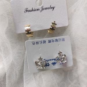 Pair Of 2 Small Ear Stud Tops