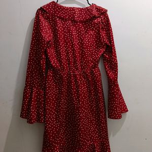 Retro Vintage Cutout Polka dot Dress