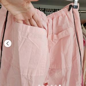 New Pink Parachute Pants