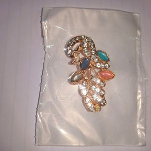 Peacock Saree Pin