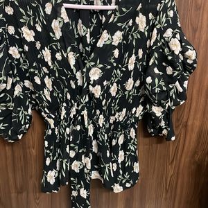 Cape Floral Top