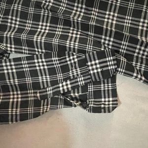 Black Checked Shirt