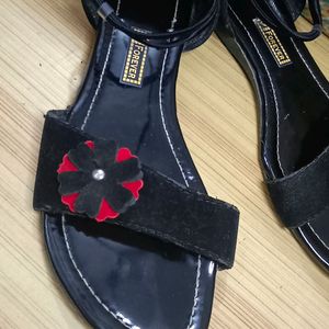 New Designer 1 Inch Heeled Sandal For Girls...