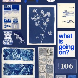 Blue Shades Aesthetic Stickers Set Of 30