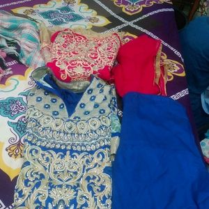 2 Party Wear Dress With Leging Dupta