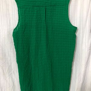 Green causal dress